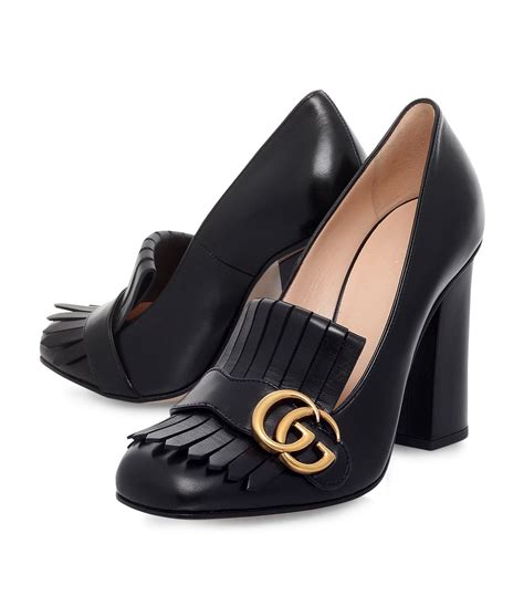 gucci marmont heeled loafers|Gucci loafers ladies.